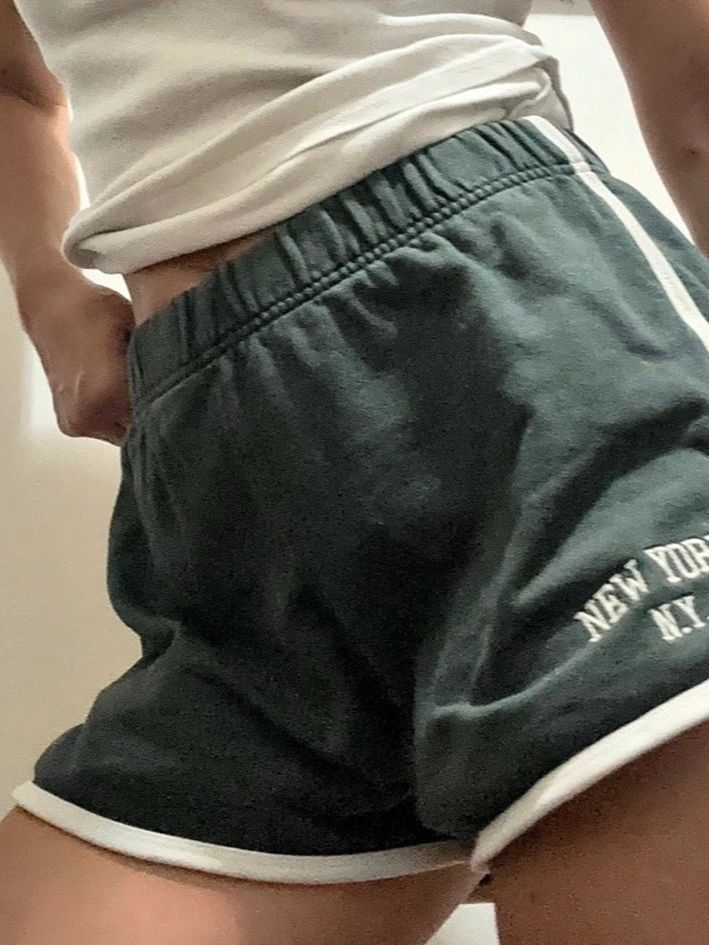 Brandy Melville Lisette New York N.Y. Shorts. Green Athletic Shorts